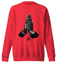 Load image into Gallery viewer, Fed Up &amp; Prayed Up Red Premium Sweatshirt
