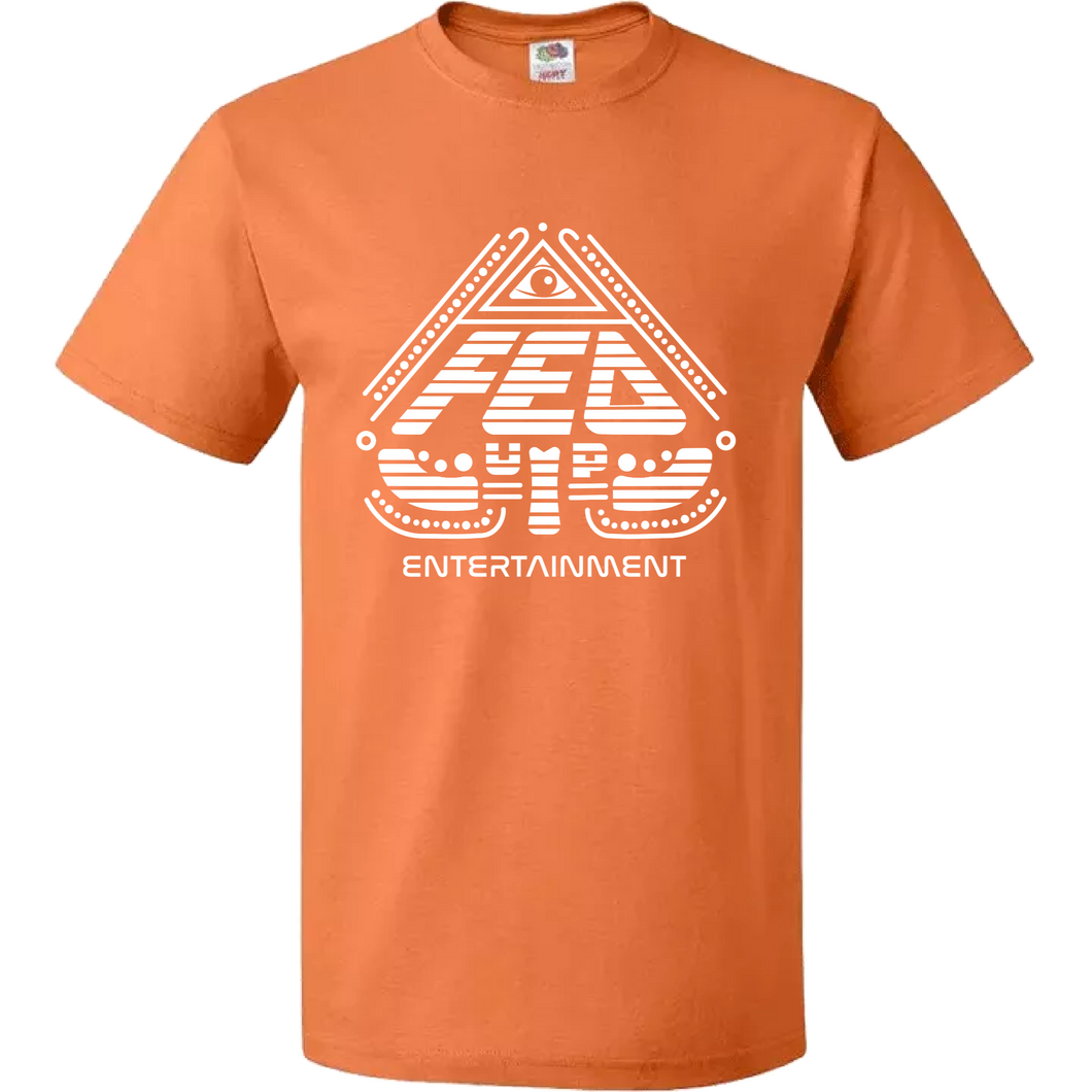 Fed Up Ent. Orange White T-Shirt